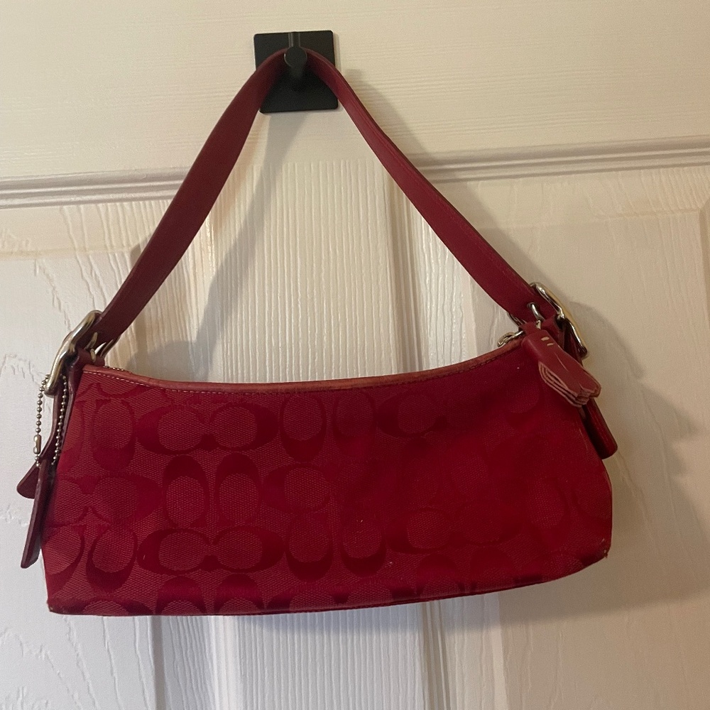 Red Rare Coach Hampton Bag